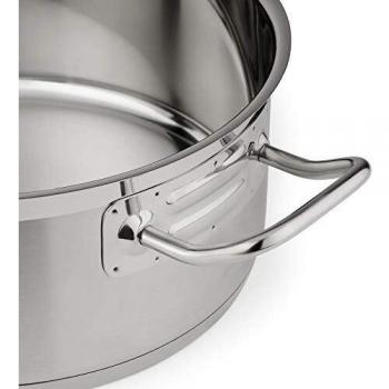BOJ Cacerola PREMIUM con tapa - Acero Inoxidable (28 x 10 cms