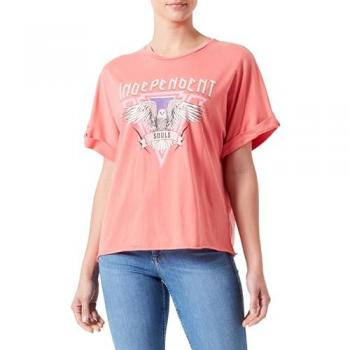 Only Lucy Life Women's T-Shirt - Ethnic Print, Rose of Sharon, XL