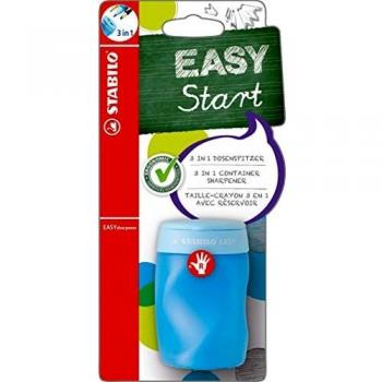Sacapuntas ergonómico Easysharpener 3 en 1 para diestros - color azul
