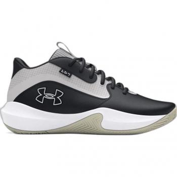 Zapatillas de baloncesto Under Armour Lockdown 7 negro, características: diseño ligero, parte superior de malla transpirable, amortiguación EVA, suela de goma con tracción multidireccional, soporte en el tobillo
