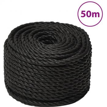 Cuerda de trabajo polipropileno negro 12 mm 50 m