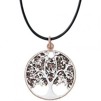 etNox Magic & Mystic Árbol de la vida Colgante en cadena de cuero