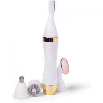 Depiladora eléctrica 4 en 1 Paloma Beauties y estuche con esponjas de maquillaje (4 pz)