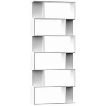 vidaXL Book Cabinet/Room Divider White 80x24x192 cm Engineered Wood
