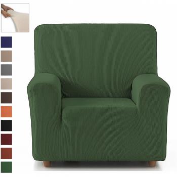 Eiffel Textile Funda Sillon Elastica Protector Adaptable Rústica, Verde, 1 Plaza
