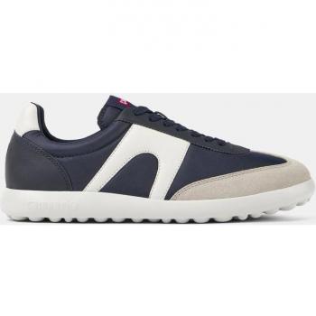 CAMPER Pelotas XLite - Men's Blue Sneakers in Size 43 and 9.5 with Cotton Fabric/Smooth Leather