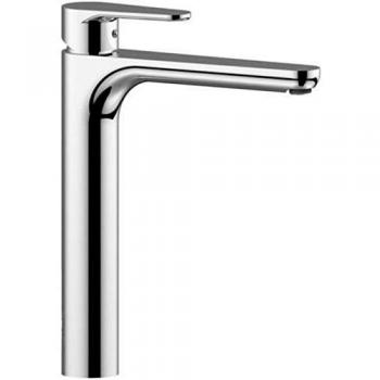 Mezclador de lavabo alto Paffoni serie Green GR081KCR cromado con desagüe click clac - Latón