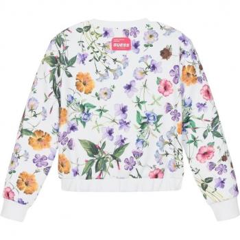 Guess G Floral Women's Sweatshirt - Regular Fit, Pink, XXL