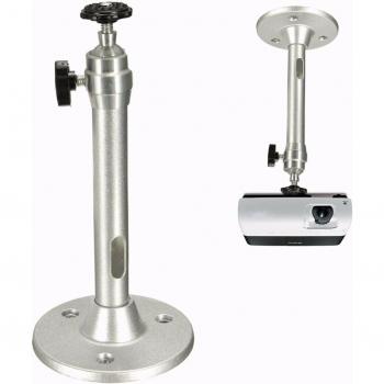 Soporte de proyector ajustable 360 grados, montaje en techo y pared, portátil de 18CM, soporte metálico
