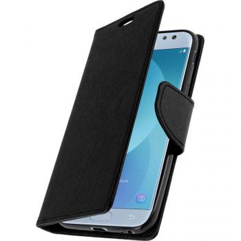 Funda Libro Billetera Avizar Fancy Style Negra para Samsung Galaxy J3 2017