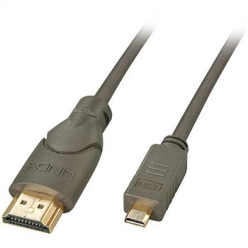 Lindy 0.5m High Speed HDMI to Micro HDMI Cable with Ethernet - 4K UHD, Type A to Type D