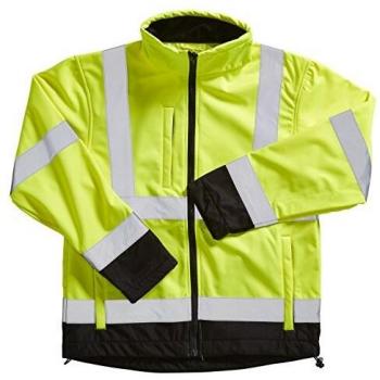 Blackrock 8050008 - Chaqueta De Los Hombres De Alta Visibilidad Soft Shell - Amarillo/Negro, Xxx-Large