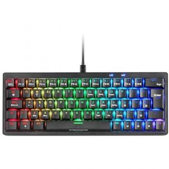 Teclado Mecánico Ultra-Compacto 60% Mars Gaming MKMINIPRO, Switches Hot-Swappable, Iluminación RGB Chroma, Antighosting, Multiplataforma, Switch Silencioso, Idioma