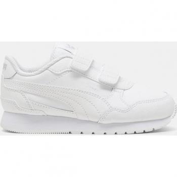 Puma - Zapatillas casual de niños ST Runner v4, color blanco, modelo street runner v4, talla 32