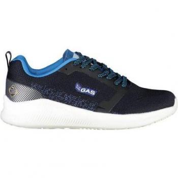 GAS Men's Blue Polyester Sneakers with Contrast Details - Size 8 US