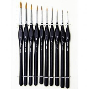 10 pcs mejor profesional siberiano Kolinsky – Pincel