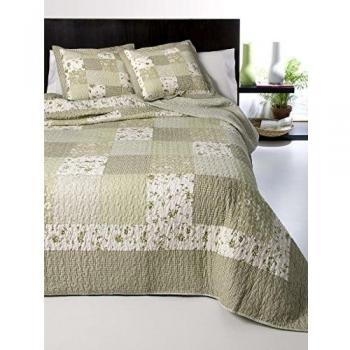 Colcha bouti algodón patchwork real modelo Zulema - cama 150 - medida 250x270