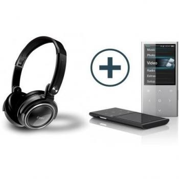 Pck Silver MP4 Player 4GB 2.4 '+ Auriculares Coby