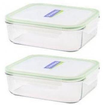Glasslock, recipiente para alimentos rectangular,1x 2000ml MCRB-200