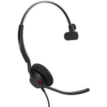 Auricular Jabra Engage 40 Mono con cable USB-C/USB-A, optimizado para Microsoft Teams, con micrófono de cancelación de ruido y control de volumen