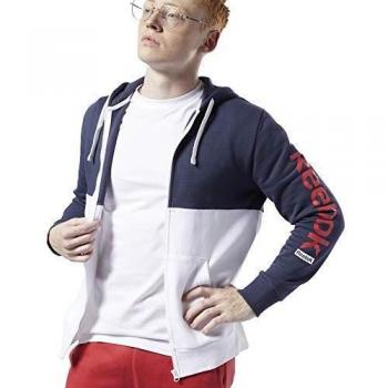 Reebok Te Bl FZ Hoodie Sudadera, Hombre, hernvy, M