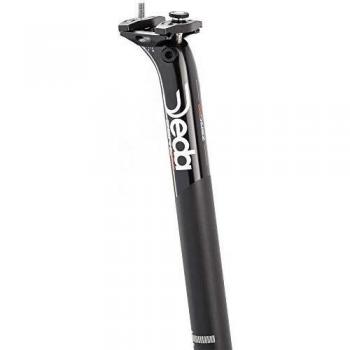 DEDA-ELEMENTI Zero100 Seatpost, Ø27.2 Black, Alloy 7050, 350 mm Length, 12 mm SB, MY2018 Tija de sillín de Bicicleta, Unisex Adulto, Negro, 27,2mm/Recul 12mm