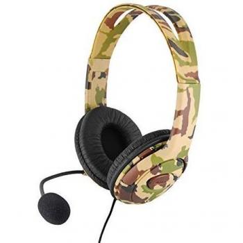 Auriculares Gaming Xtreme XC16PRO Estéreo Camuflaje con Micrófono, Altoparlante de 40mm, Cableado, Plegables y Ajustables para PS4