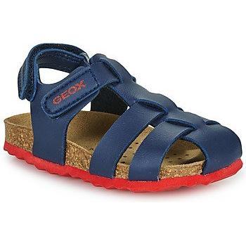 Geox Boys' Chalki Marine Red Sandals