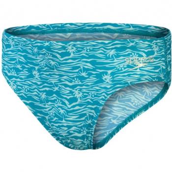 Speedo - Bañador Slip Allover 6.5cm para niños