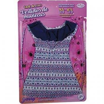 Vicam FR Vicam Vestido, Rose, Bleu, Vert, para muñeca de 105 cm Unisex bebé