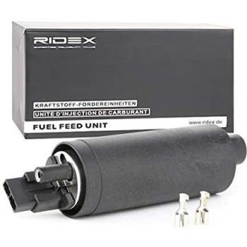 Bomba de combustible eléctrica RIDEX 458F0085 con material de montaje y fijación, compatible con AUDI Coupe B3 y 200 C3 Berline, Cabriolet B4, presión de 3 Bar