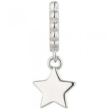 Piercing aro Earcandy Estrella de Plata bañado en rodio con diseño de estrella