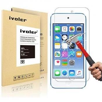 iPod Touch 6G & 5G Protector de Pantalla Cristal, iVoler® Film Protector de Pantalla de Vidrio Templado Tempered Glass Screen Protector para Apple iPod Touch 6G & 5G -Dureza de Grado 9H, Espesor 0,20 mm, 2.5D Round Edge-[Ultra-trasparente] [Anti-golpe] [
