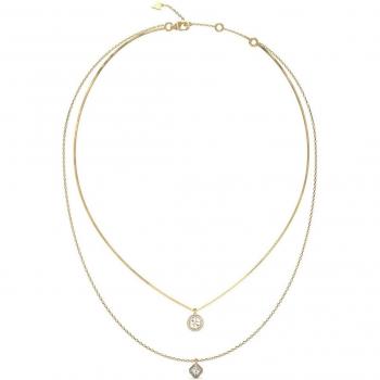 Collar 4G Crush de Acero Dorado con Detalles Elegantes