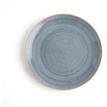 Plato Llano Ariane Terra Cerámica Azul 24 cm (6 Unidades)