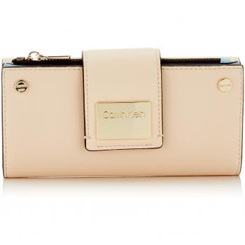Calvin Klein - Ck Lock Lrg Trifold, Carteras de mano Mujer, Gris