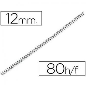 Espiral de metal Yosan negro paso 64 5:1 12 mm calibre 1,00 3034E4N12 200R