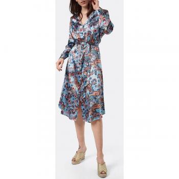 Vestido de mujer azul en cachemira 600336-874-0879