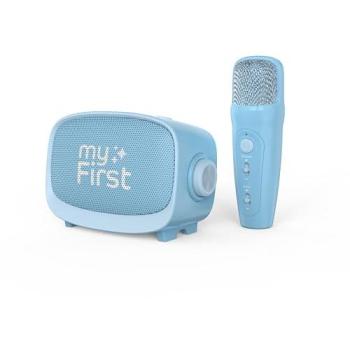 myFirst Voice 2 Portable Interactive Karaoke Microphone & Wireless Speaker for Kids - Blue