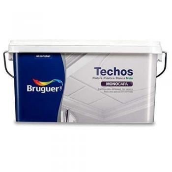 Bruguer - Techos pintura plástica mate - Color blanco luminoso -, 2.5 litros