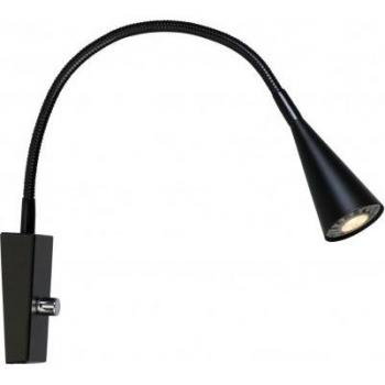 Lámpara de pared LEDRO - Aplique de pared interior 1 luz en metal y negro mate