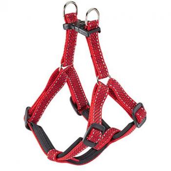 Arnés Daytona Deluxe Rojo para Perros Pequeños con Reflectantes y Acolchado