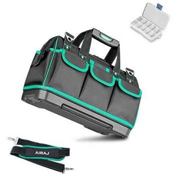 AIRAJ 47*27*31CM bolsa de herramientas multifunción, bolsa de almacenamiento resistente al agua, una bolsa de herramientas portátil para el hogar, carpintería, electricista, personal de mantenimiento
