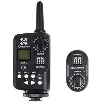 Kit Transmisor y Receptor Quadralite Navigator - Disparo Remoto para Flash Studio 16 Canales 433MHz