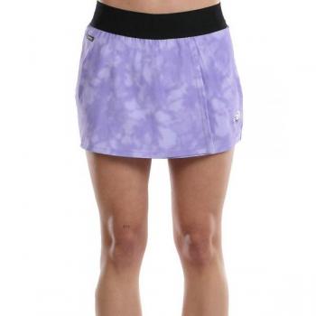 Falda Textil Bullpadel Edite Color Malva con Diseño Deportivo