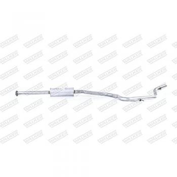 Silenciador intermedio Walker 24127 con kit de y separador, diseñado para vehículos específicos, fabricado en acero inoxidable, resistente a la corrosión, fácil instalación y compatible con sistemas de escape originales