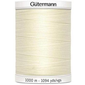 Gutermann Sew All Hilo de poliéster, 1000 m, Color Blanco