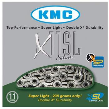 Â KMC Chain X-11-SL Cadena Estrecha, Unisex Adulto, Plata, 114 eslabones