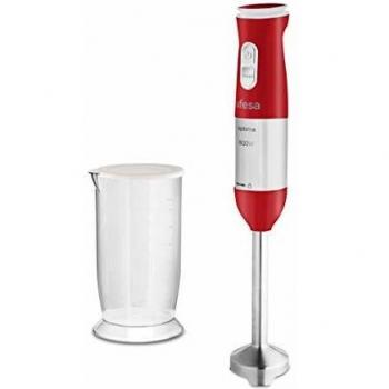 Ufesa BP4560 Óptima- Batidora de Varilla, 800 W, Plástico, 20 Velocidades, Rojo