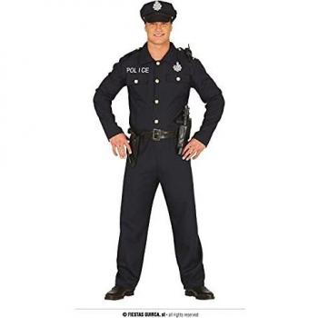 Disfraz de Policía Hombre Talla L 52-54 - Lujo Azul